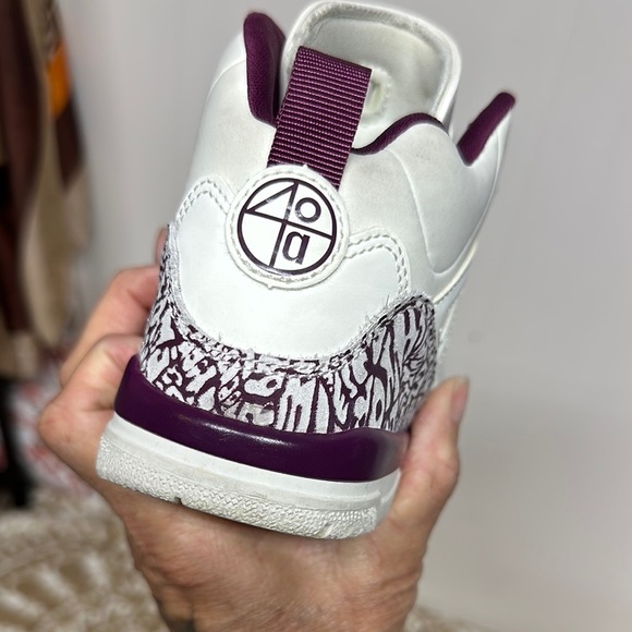 Nike Air Jordan Spizike Sail Bordeaux Red Bronze PS - Picture 5 of 11